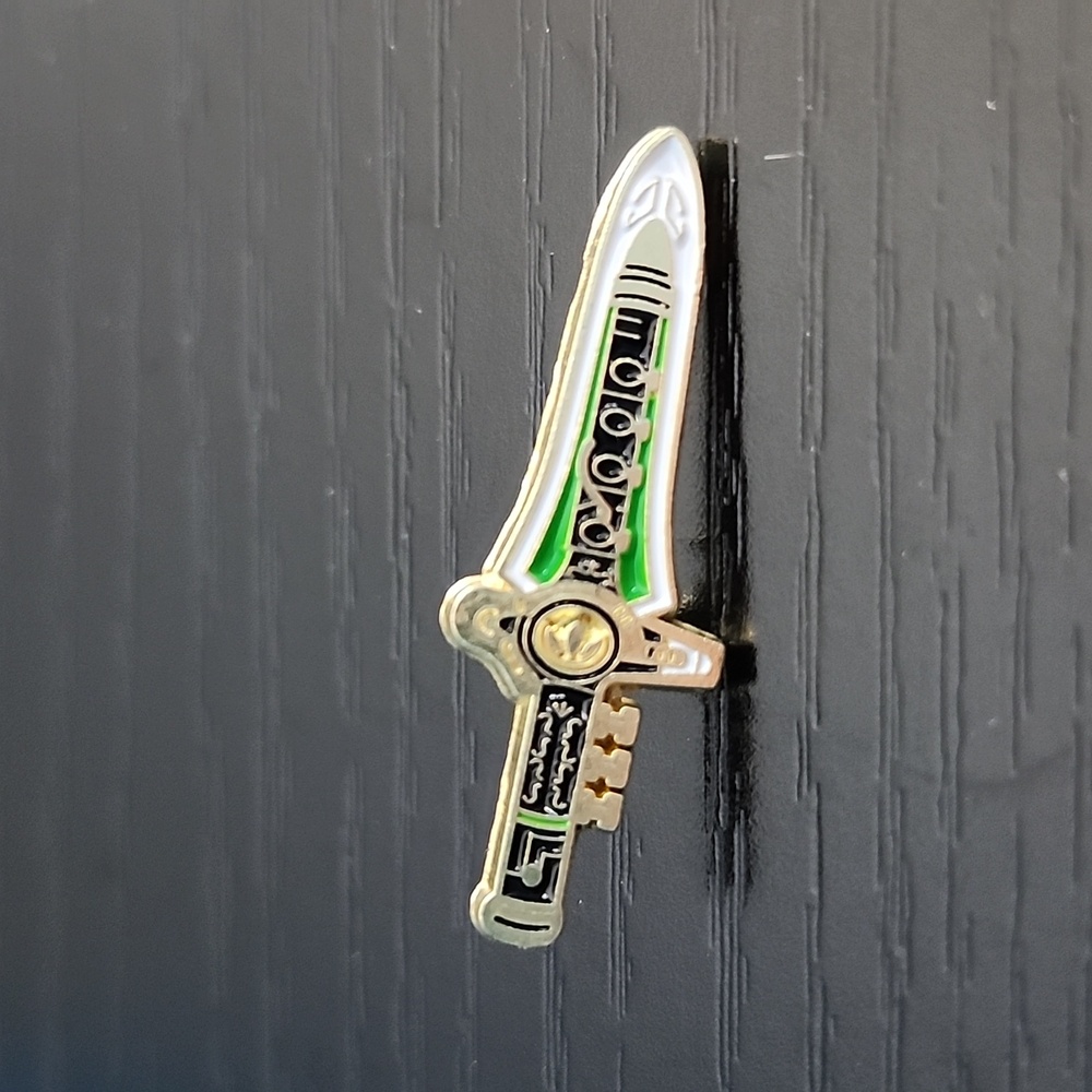Power Rangers "Green Ranger Dragon Flute" Sword Enamel Pin